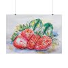 92408-571.jpg Strawberry, Watercolor, Drawing Poster