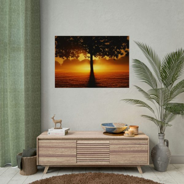 92408-613.jpg Sunrise Tree Silhouette Nature Poster