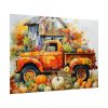 92408-62.jpg Autumn Pumpkin Truck Calendar Art Poster