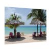 Sunny Beach With Palm Tree Poster