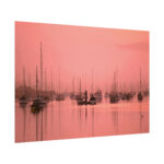 Pink Photo With Boats Poster - Image 3
