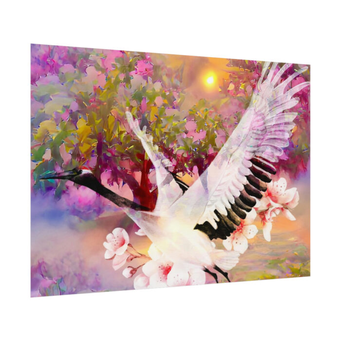 Magnificent Pink Pear Blossom Garden Poster - Image 3