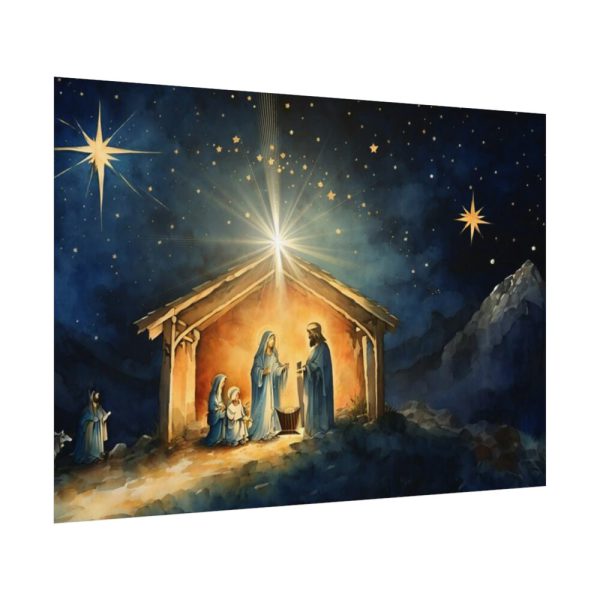 Abstract Representation of the Birth of Jesus Poster