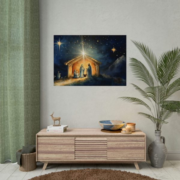 Abstract Representation of the Birth of Jesus Poster