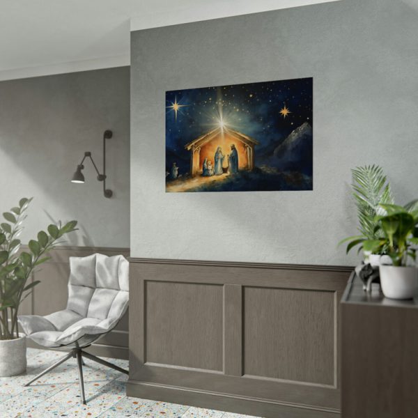 Abstract Representation of the Birth of Jesus Poster