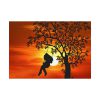 92408-795.jpg Sunset Girl Swing Silhouette Poster