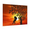 92408-797.jpg Sunset Girl Swing Silhouette Poster