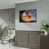 92408-84.jpg Carved Halloween Pumpkin With Smoke Poster