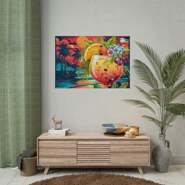 92408-848.jpg Tropical Drink Illustration Poster