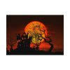 92408-85.jpg Halloween Mansion and Moon Poster