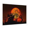 92408-87.jpg Halloween Mansion and Moon Poster