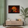 92408-88.jpg Halloween Mansion and Moon Poster