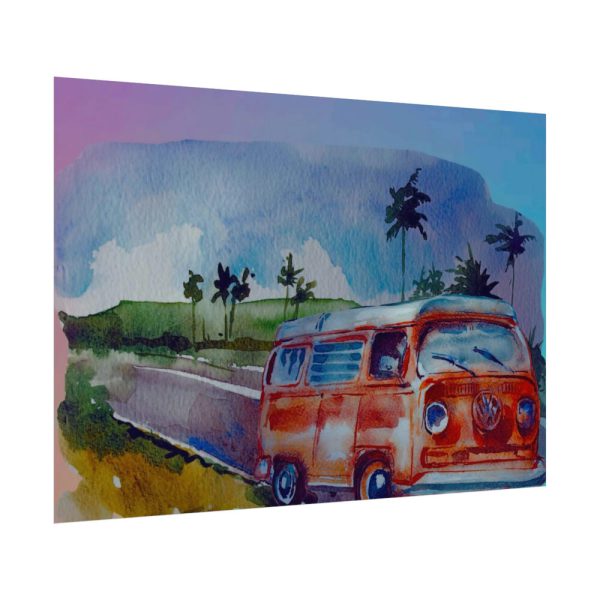 Vintage Hawaiian Bus Poster