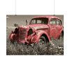 92409-1.jpg Car Vintage Red Rusty Poster