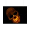 92409-116.jpg Human Skull in Dark Poster