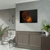 92409-119.jpg Human Skull in Dark Poster