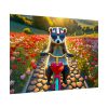 92409-132.jpg Animal on Bicycle Poster