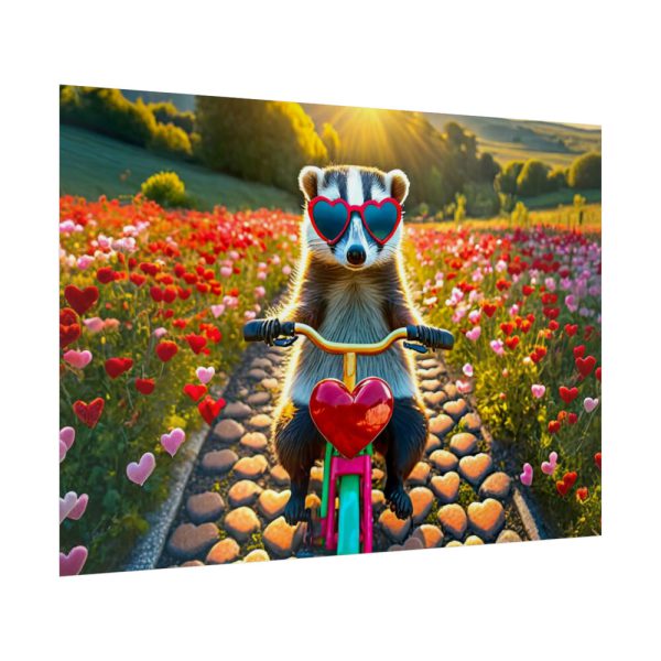 92409-132.jpg Animal on Bicycle Poster