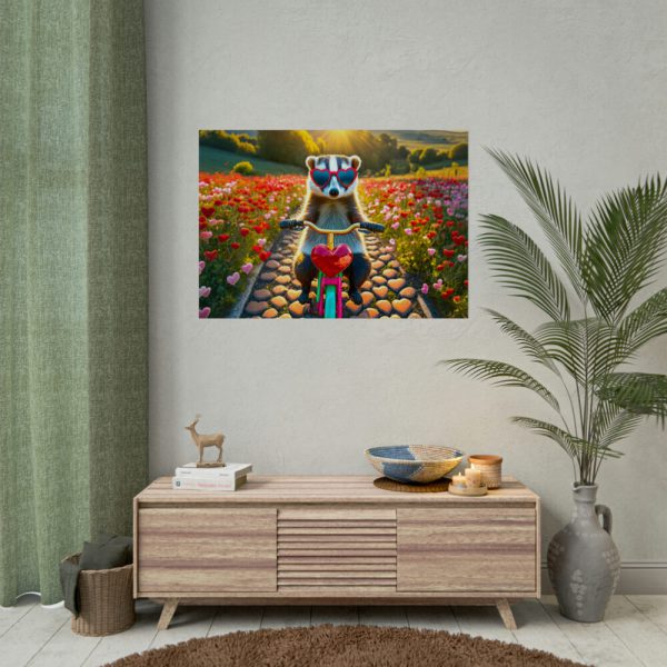 92409-133.jpg Animal on Bicycle Poster