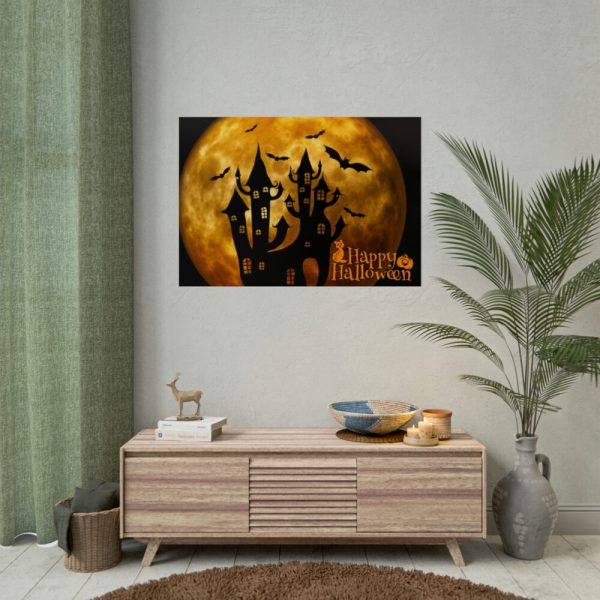 92409-148.jpg Halloween Castle Weird Surreal Atmosphere Poster