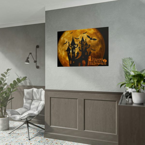 92409-149.jpg Halloween Castle Weird Surreal Atmosphere Poster
