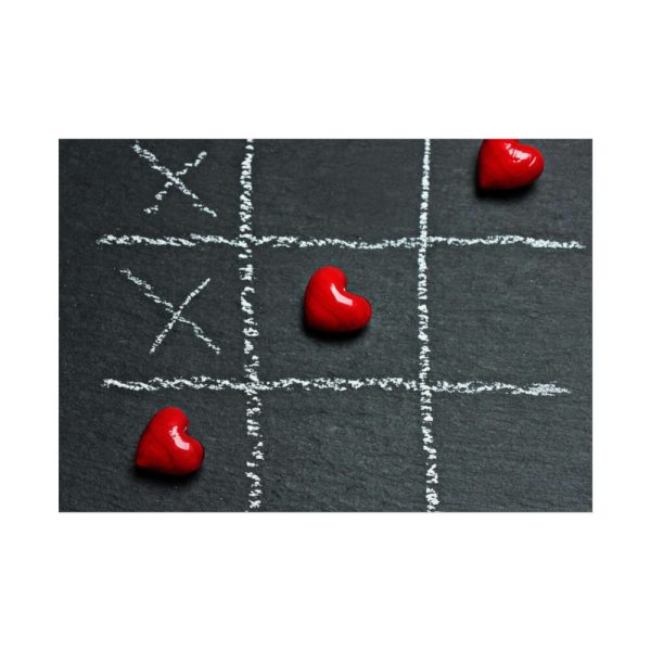 92409-15.jpg Tic Tac Toe Love Heart Poster