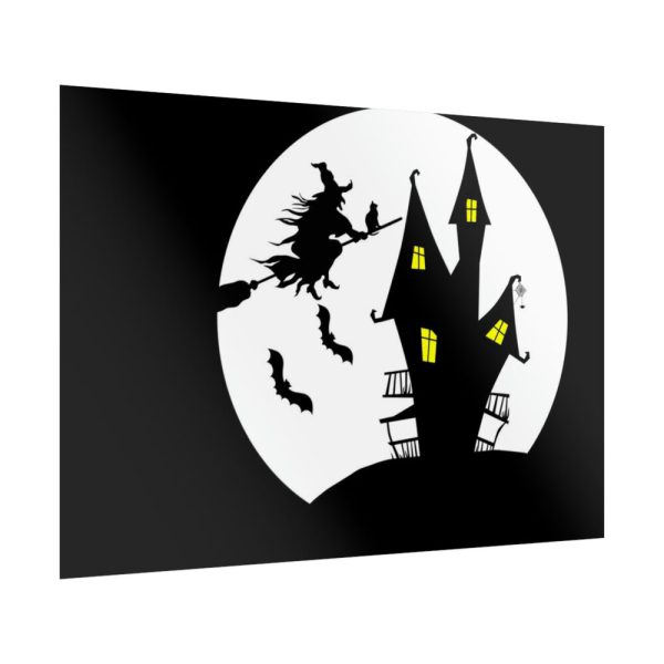 Witch Flying in Dark Poster