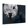 92409-167.jpg Cat and Full Moon Poster