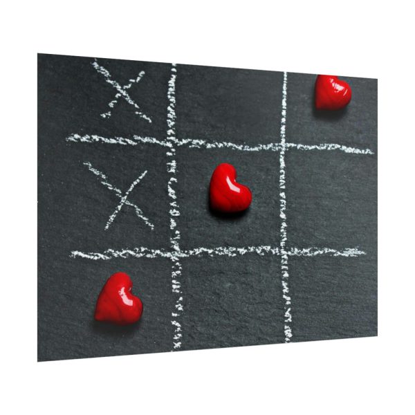 92409-17.jpg Tic Tac Toe Love Heart Poster