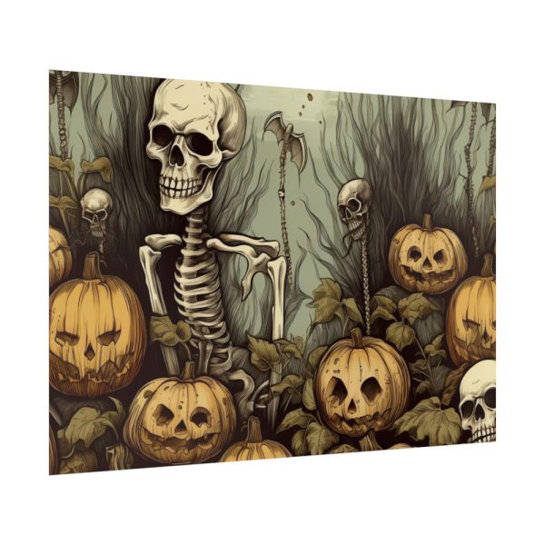 92409-172.jpg Halloween Pumpkins And Skeletons Poster