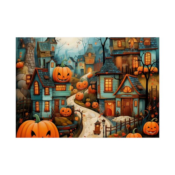 92409-180.jpg Halloween Jack-o-Lantern Village Poster