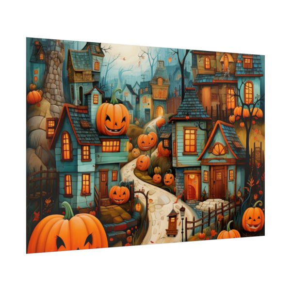 92409-182.jpg Halloween Jack-o-Lantern Village Poster
