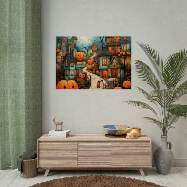 92409-183.jpg Halloween Jack-o-Lantern Village Poster
