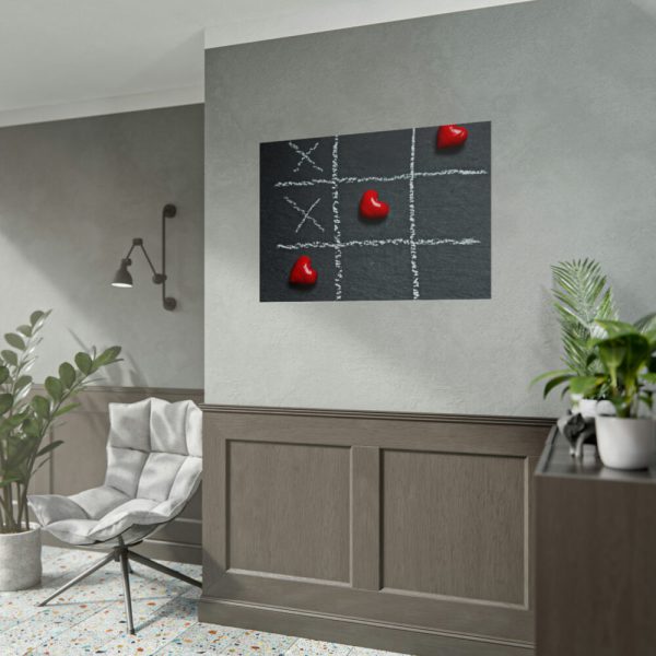 92409-19.jpg Tic Tac Toe Love Heart Poster