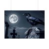 92409-196.jpg Raven Crow Gravestones Full Moon Poster
