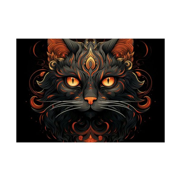 92409-205.jpg Halloween Mystic Black Cat Poster