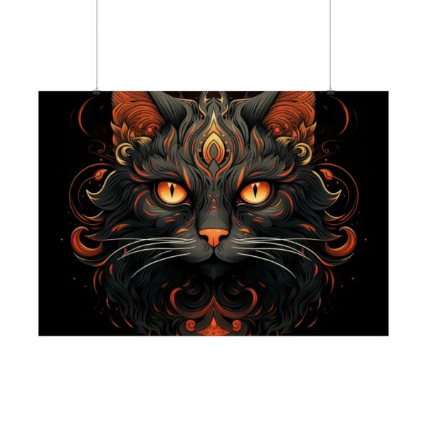 92409-206.jpg Halloween Mystic Black Cat Poster