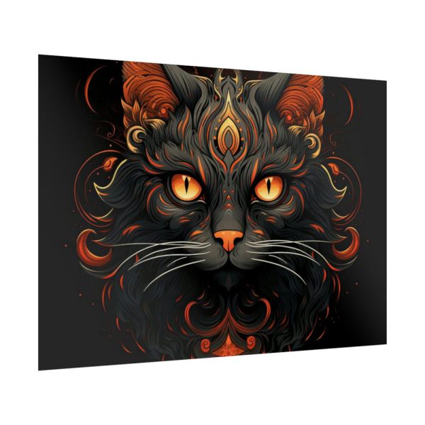 92409-207.jpg Halloween Mystic Black Cat Poster