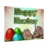 92409-237.jpg Two Easter Bunny with Eggs Poster