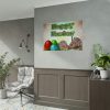92409-239.jpg Two Easter Bunny with Eggs Poster