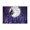 92409-246.jpg Halloween Witch Flying Broom Poster