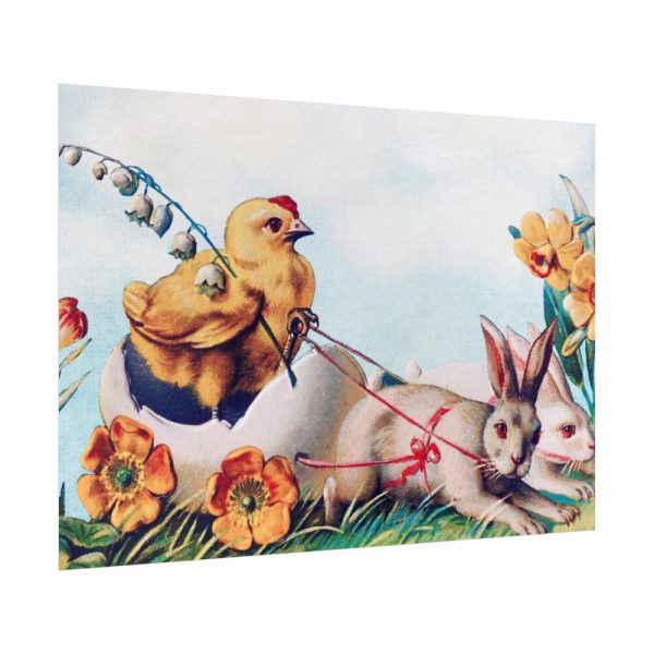 92409-272.jpg Chickens Chicks and Easter Bunny Poster