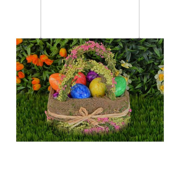 92409-291.jpg Basket Easter Eggs Poster