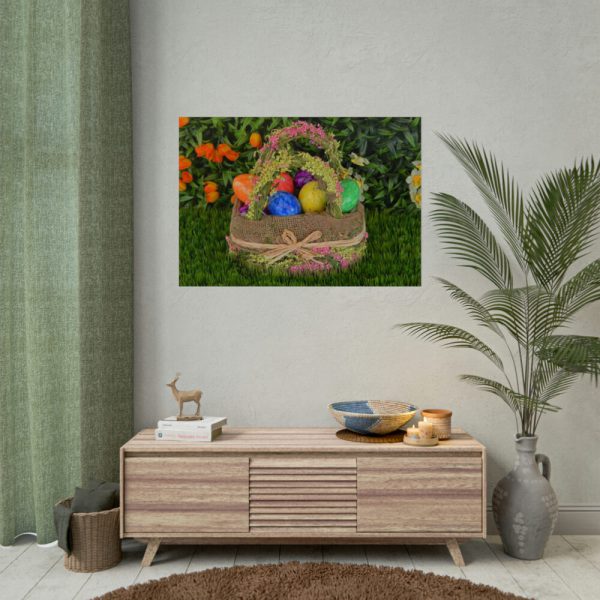 92409-293.jpg Basket Easter Eggs Poster