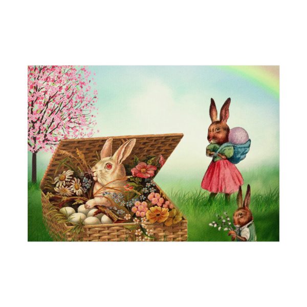 92409-305.jpg Easter Bunny in Basket Poster