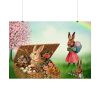 92409-306.jpg Easter Bunny in Basket Poster