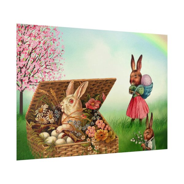 92409-307.jpg Easter Bunny in Basket Poster