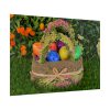 Beautiful Easter Egss in Basket on Grass Poster