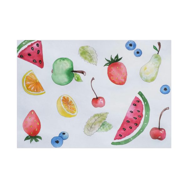 Fruit, Summer, Vitamins, Watercolor Poster