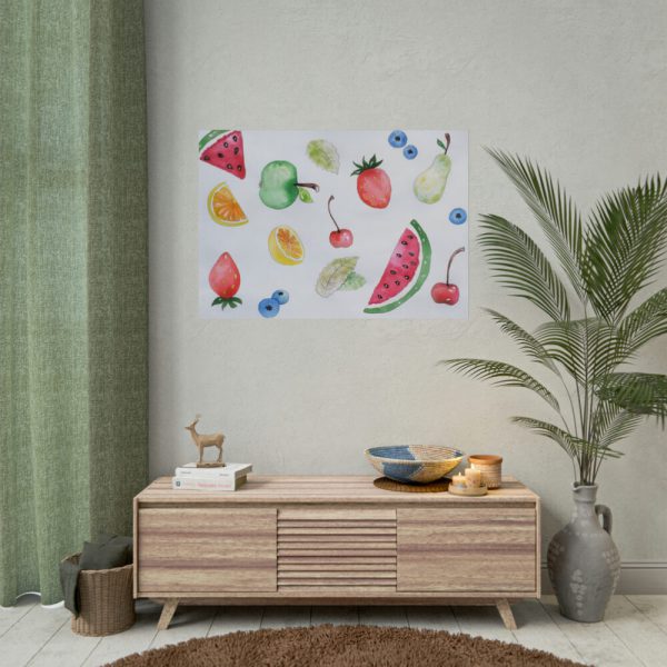 Fruit, Summer, Vitamins, Watercolor Poster